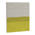 Modern Chartreuse Color Block Black Lines Canvas Print Gallery Image 6