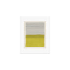 Modern Chartreuse Color Block Black Lines Art Print Gallery Image 1