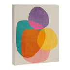 Modern Colorful Abstract Round Shapes Canvas Print Gallery Image 6