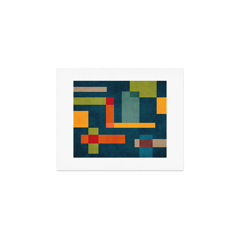Modern Colorful Geometric Original Artwork Art Print Gallery Image 1