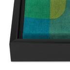 Modern Colorful MidCentury Abstract Framed Canvas Print Gallery Image 3