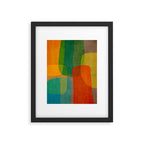 Modern Colorful MidCentury Abstract Framed Art Print Gallery Image 5