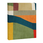 Modern Fall Abstract Artwork Green Orange Yellow Art Canvas Print Gallery Image 6