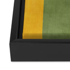 Modern Fall Abstract Artwork Green Orange Yellow Art Framed Canvas Print Gallery Image 3