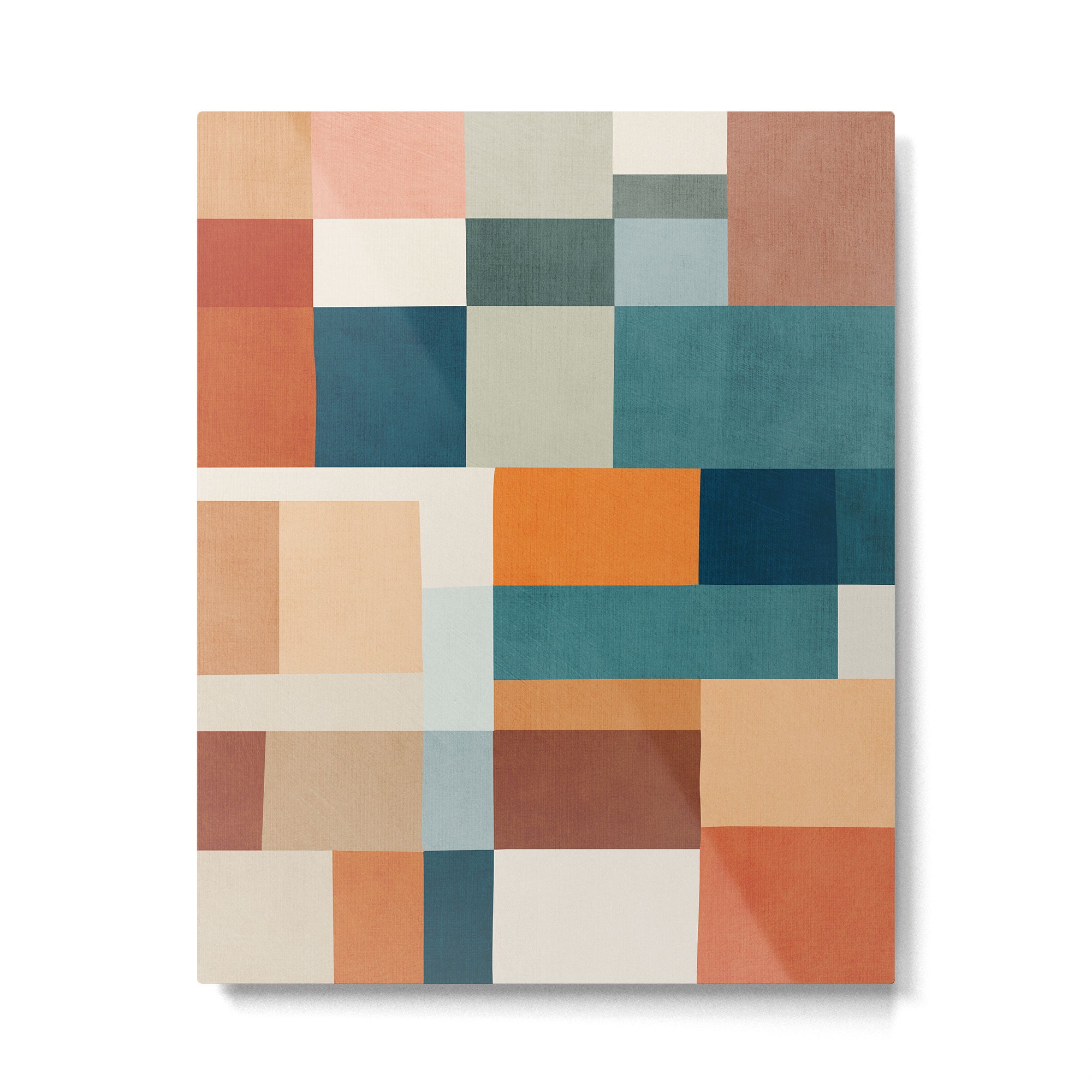 Modern Geometric Abstract Mid-Century Artwork Metal Print Gallery Image 4