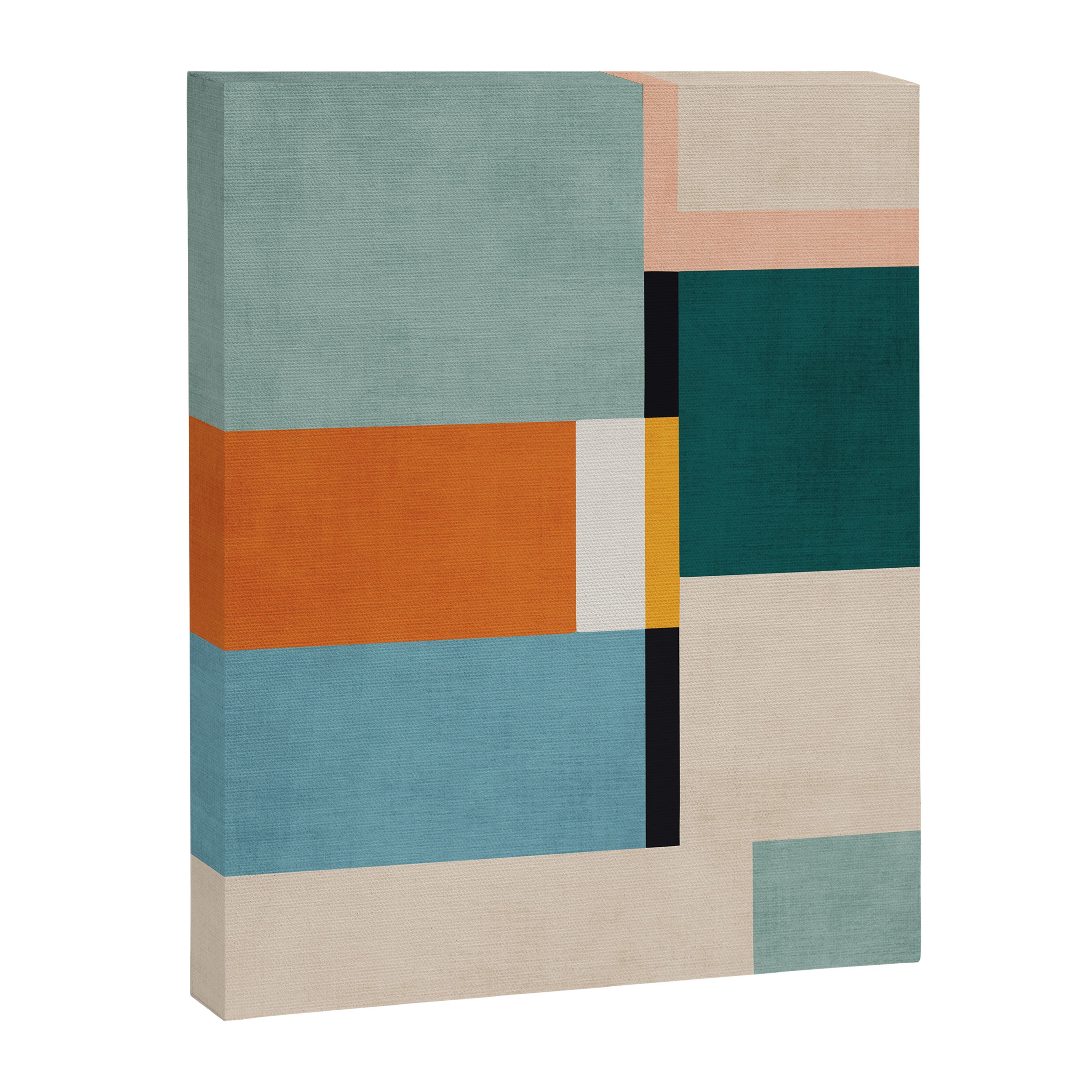 Modern Geometric Minimalist Abstract Artwork Canvas Print Gallery Image 3