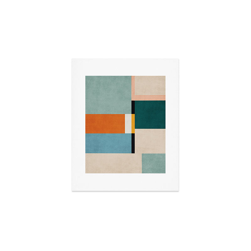 Modern Geometric Minimalist Abstract Artwork Art Print Gallery Image 1