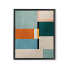 Modern Geometric Minimalist Abstract Artwork Framed Canvas Print Gallery Image 6