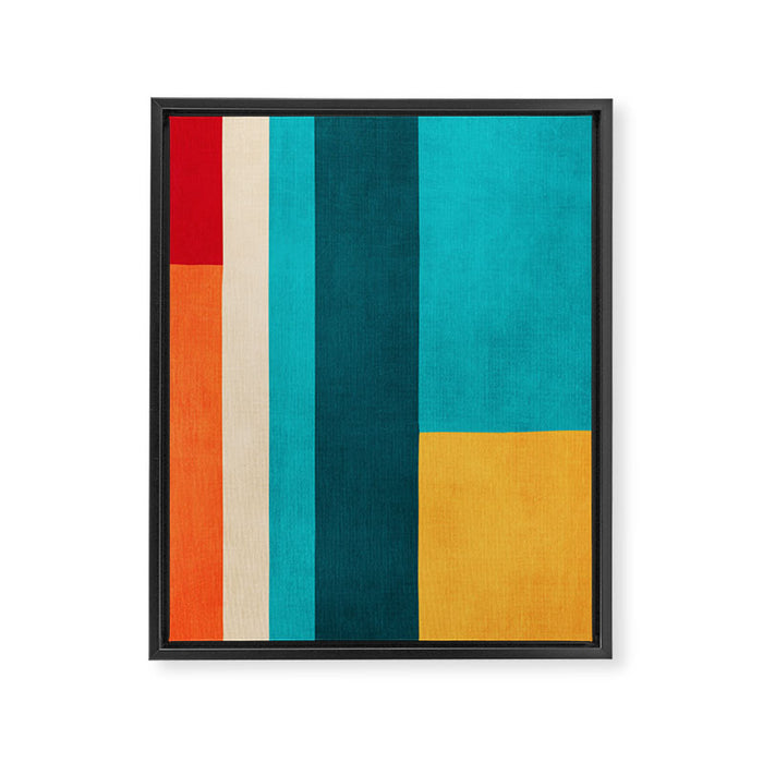 Modern Geometric Minimalist Artwork Framed Canvas Print Gallery Image 1