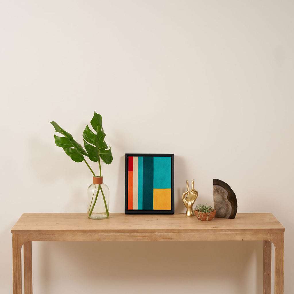 Modern Geometric Minimalist Artwork Framed Canvas Print Gallery Image 4