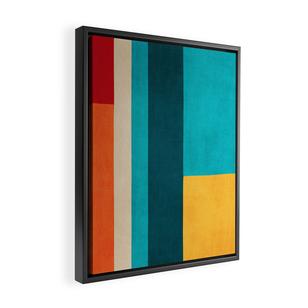 Modern Geometric Minimalist Artwork Framed Canvas Print Gallery Image 2