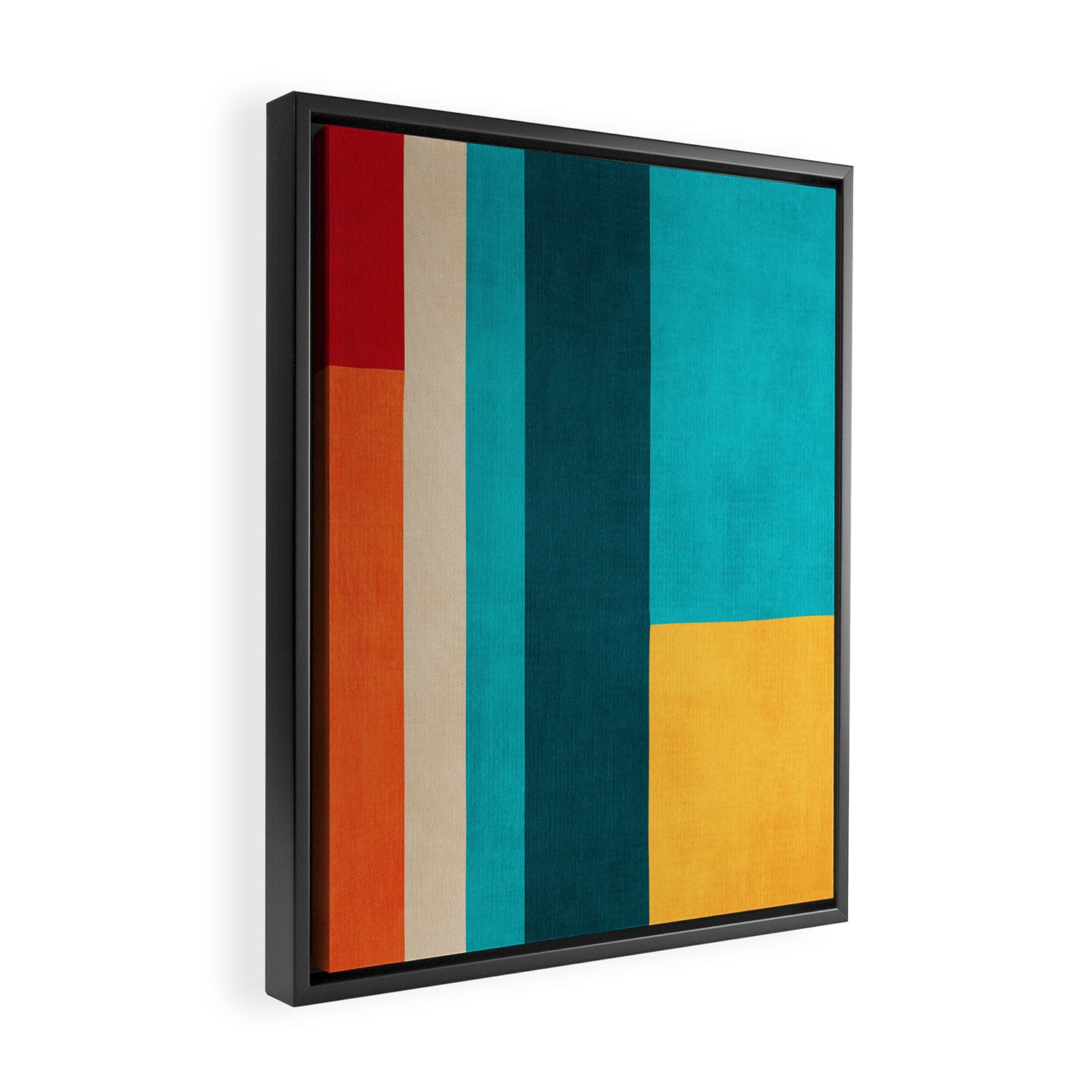 Modern Geometric Minimalist Artwork Framed Canvas Print Gallery Image 2
