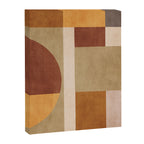 Modern Geometric Terra Beige Mustard Abstract Canvas Print Gallery Image 6