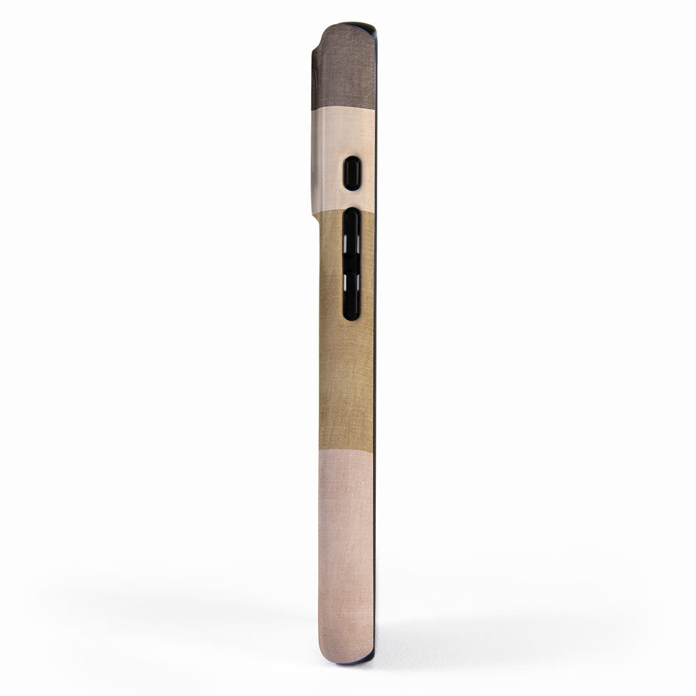 Modern Geometric Terra Beige Mustard Abstract iPhone Case Gallery Image 2