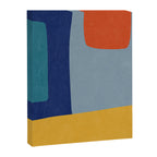 Modern MidCentury Colorful Abstract Canvas Print Gallery Image 6