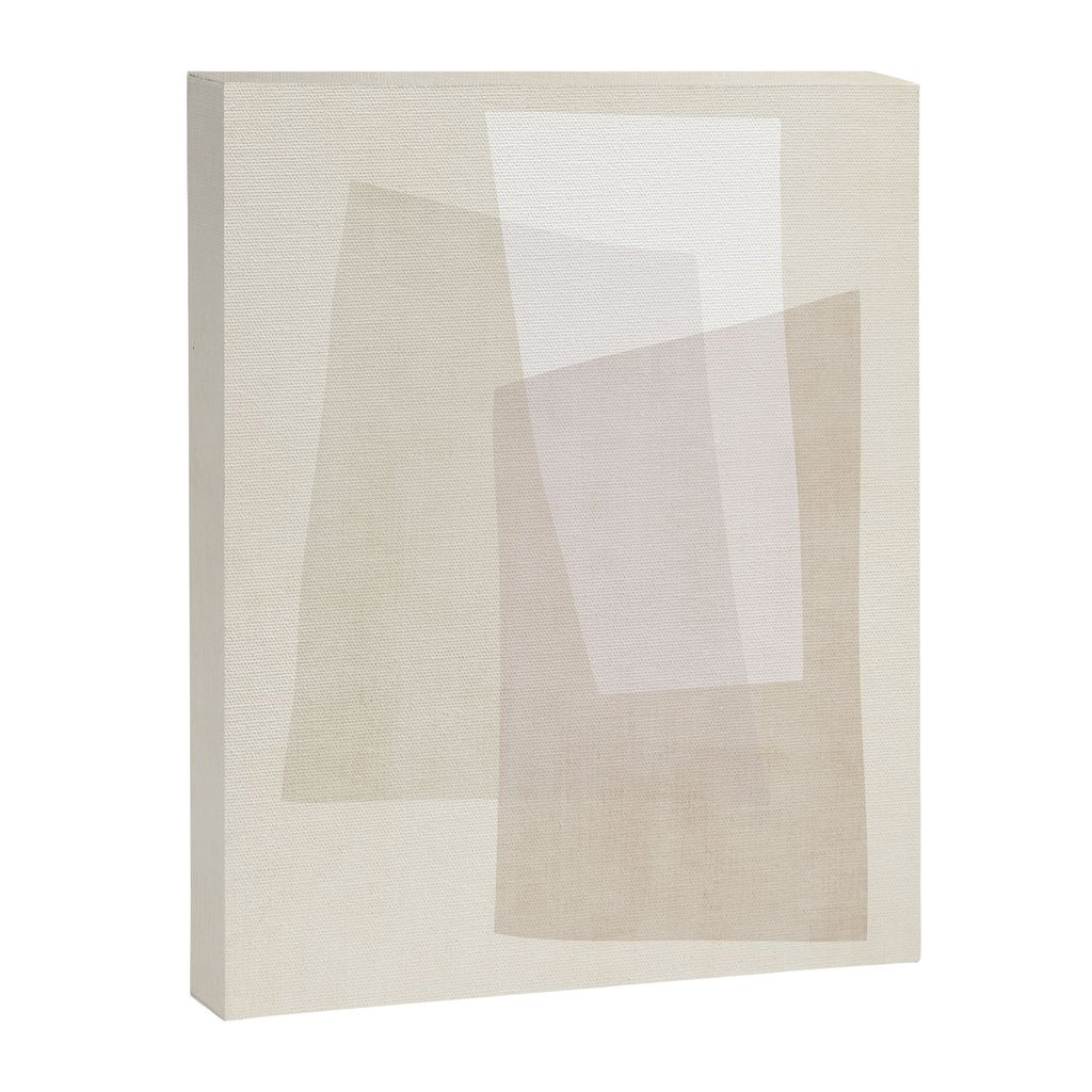 Modern Minimalism Beige White Organic Shapes Canvas Print Gallery Image 6