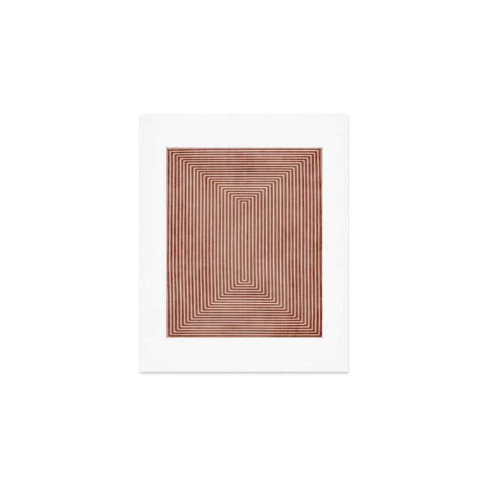 Modern Minimalism Terracotta Lines Geometric Art Art Print Gallery Image 1