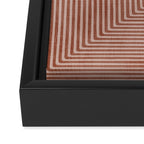 Modern Minimalism Terracotta Lines Geometric Art Framed Canvas Print Gallery Image 3