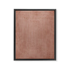 Modern Minimalism Terracotta Lines Geometric Art Framed Canvas Print Gallery Image 6