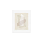 Modern Minimalism White Beige Modern Art Art Print Gallery Image 1