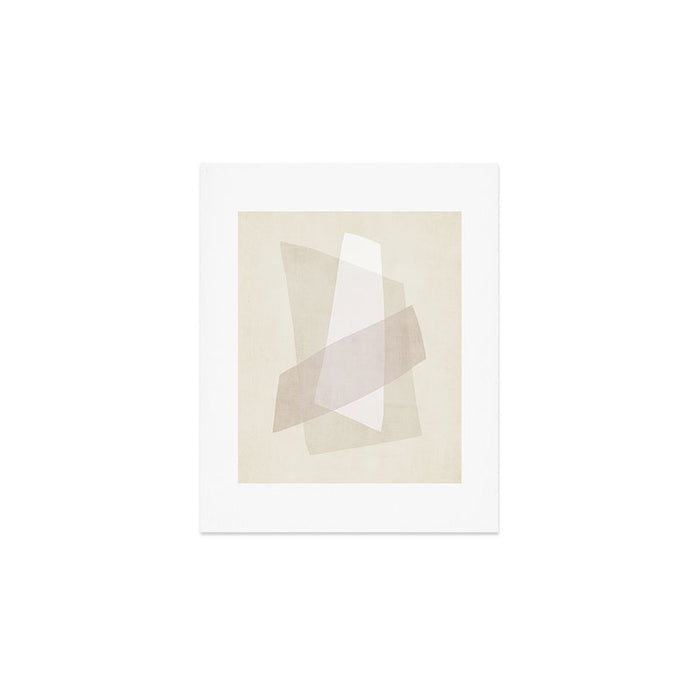 Modern Minimalism White Beige Modern Art Art Print Gallery Image 1
