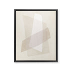 Modern Minimalism White Beige Modern Art Framed Canvas Print Gallery Image 6