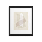 Modern Minimalism White Beige Modern Art Framed Art Print Gallery Image 5