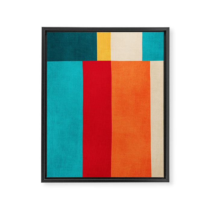 Modern Minimalist Geometric Artwork Framed Canvas Print Gallery Image 1