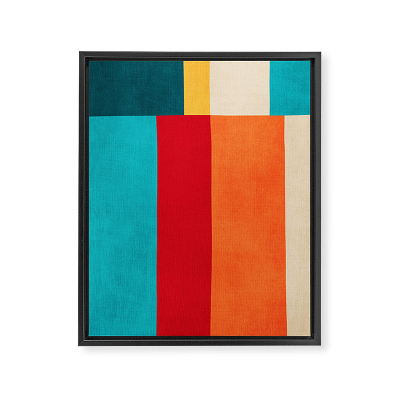 Modern Minimalist Geometric Artwork Framed Canvas Print Gallery Image 6