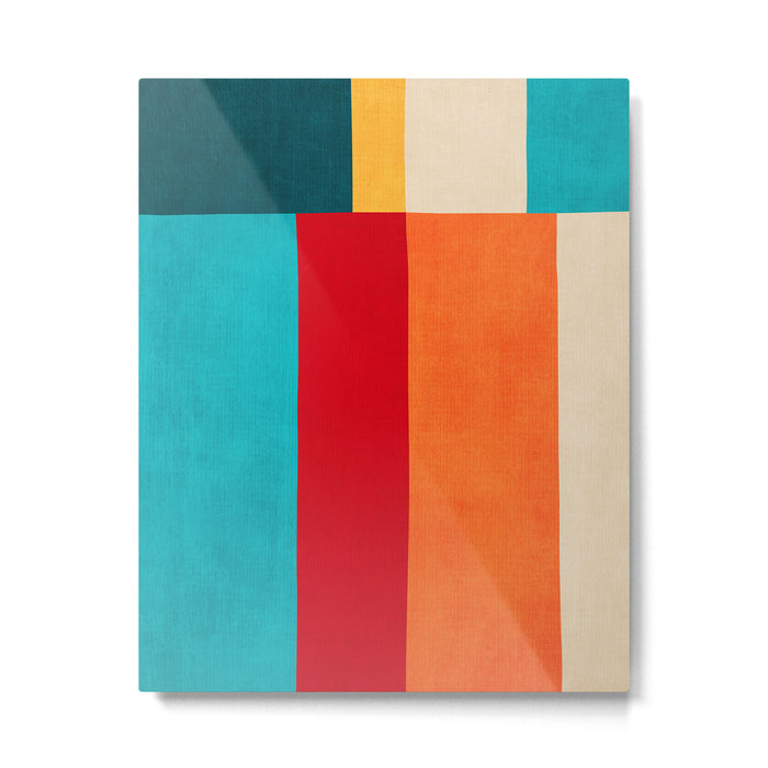Modern Minimalist Geometric Artwork Metal Print Gallery Image 1