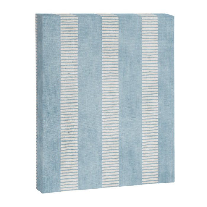 Modern Minimalist Light Blue Lines Hand Drawn Simple Art Canvas Print Gallery Image 1