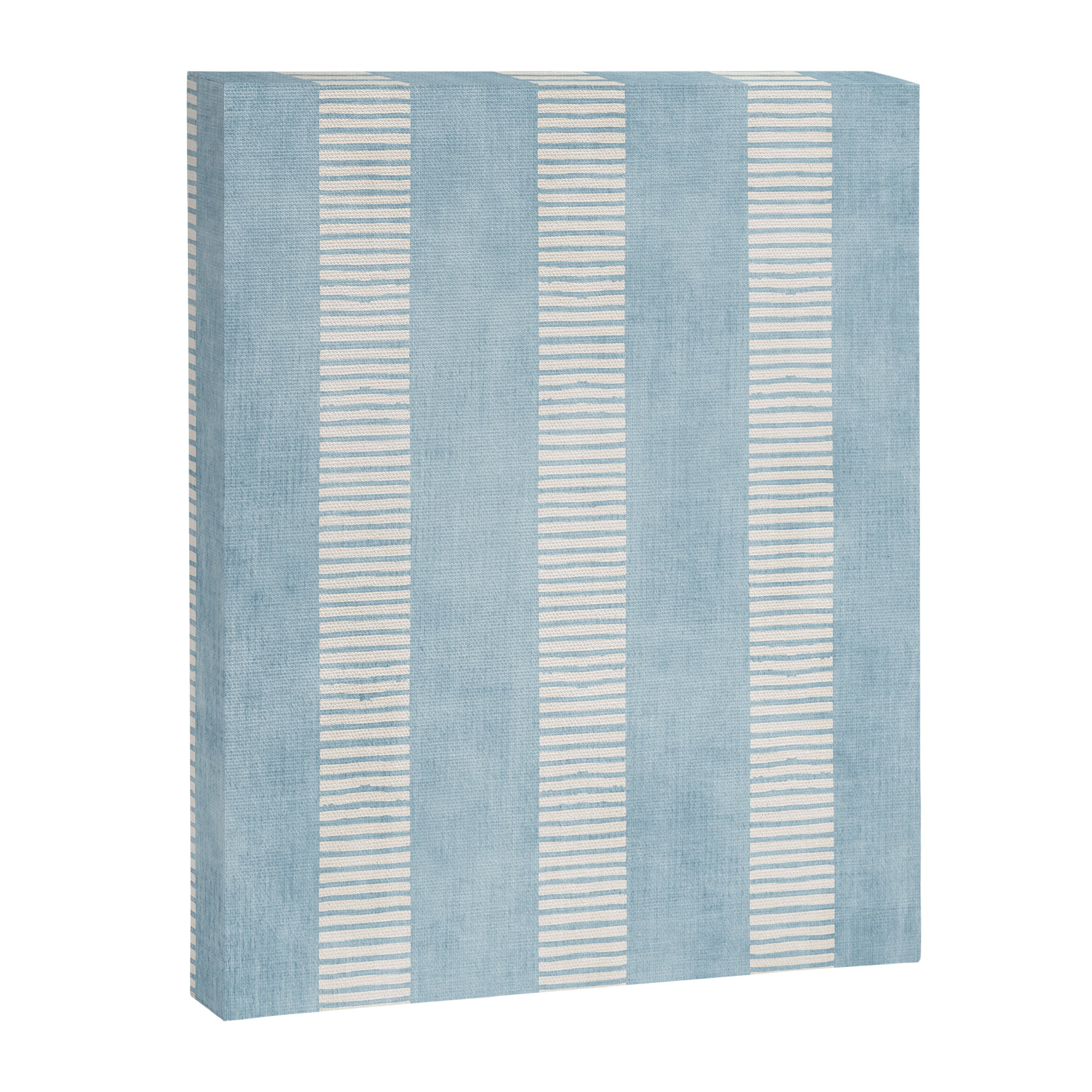 Modern Minimalist Light Blue Lines Hand Drawn Simple Art Canvas Print Gallery Image 6