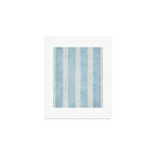 Modern Minimalist Light Blue Lines Hand Drawn Simple Art Art Print Gallery Image 1