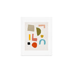 Modern Minimalist Shapes Digital Cut Out Artwork Art Print Gallery Image 1