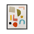 Modern Minimalist Shapes Digital Cut Out Artwork Framed Canvas Print Gallery Image 6