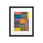Modern Multicolor Patchwork Design Framed Art Print Gallery Image 5