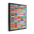 Mosaic Tiles Geometric Colorful Artwork Framed Canvas Print Gallery Image 2