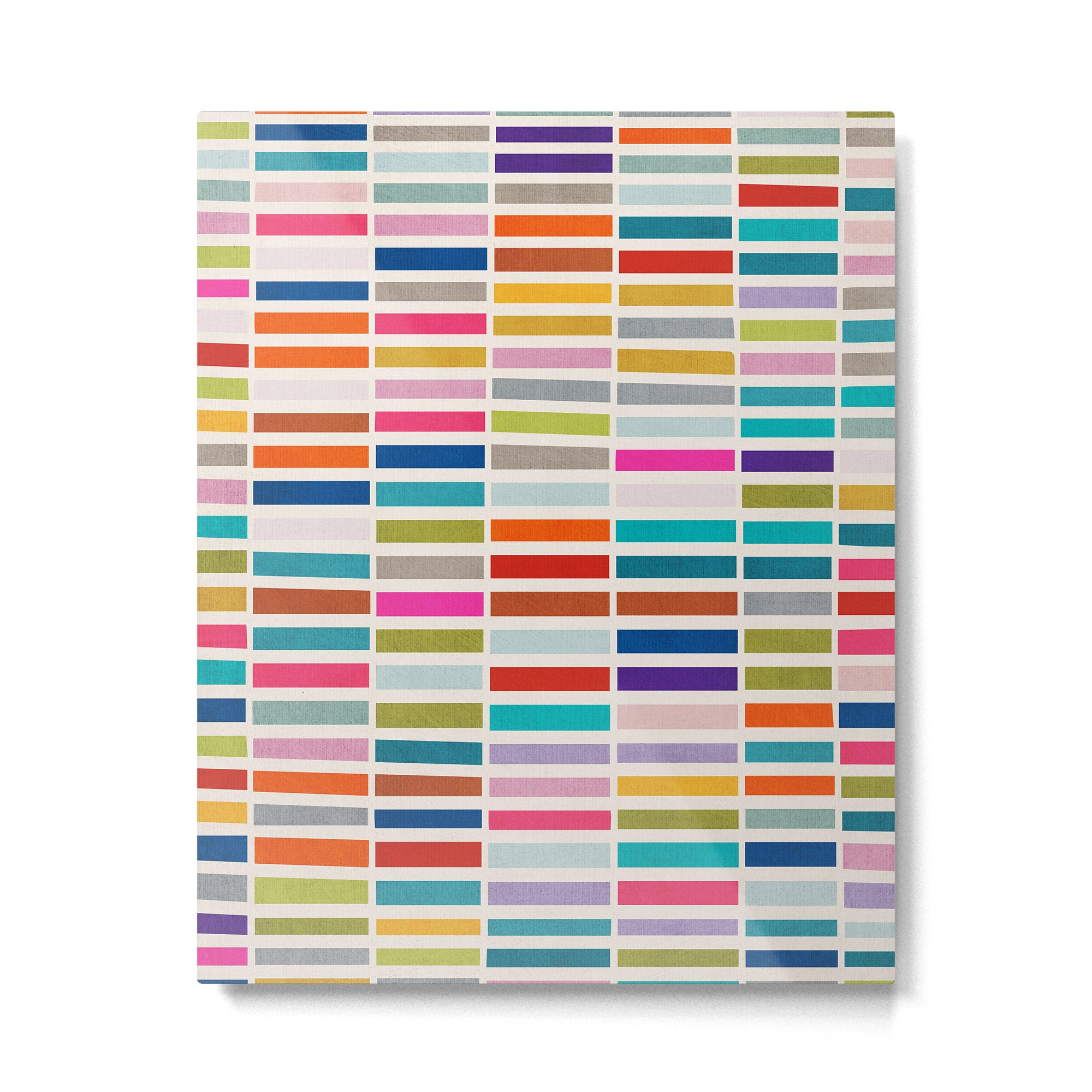 Mosaic Tiles Geometric Colorful Artwork Metal Print Gallery Image 4