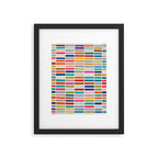 Mosaic Tiles Geometric Colorful Artwork Framed Art Print Gallery Image 5
