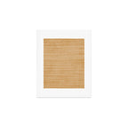 Mustard White Lines Minimalist Artwork Art Print Gallery Image 1