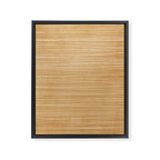 Mustard White Lines Minimalist Artwork Framed Canvas Print Gallery Image 6