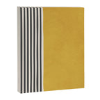 Mustard Yellow Black Lines Abstract Art Canvas Print Gallery Image 6