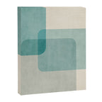 Neutral Blue Tones Geometric Minimalist Artwork Canvas Print Gallery Image 6