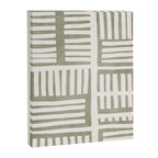 Neutral Green Modern Abstract Unique Art Canvas Print Gallery Image 6