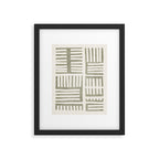 Neutral Green Modern Abstract Unique Art Framed Art Print Gallery Image 5