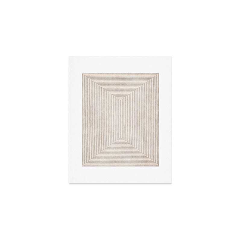 Neutral Light Beige Lines Modern Minimalism Art Art Print Gallery Image 1