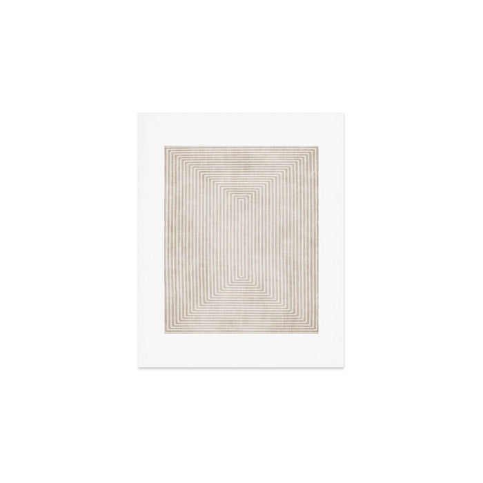 Neutral Light Beige Lines Modern Minimalism Art Art Print Gallery Image 1