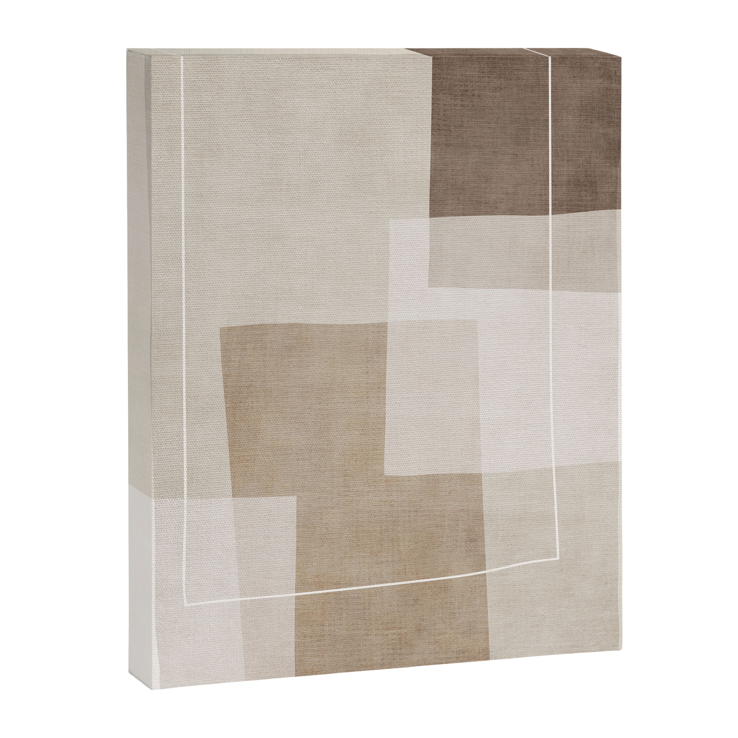 Neutral Minimalism Beige Tan Sand Abstract Artwork Canvas Print Gallery Image 6