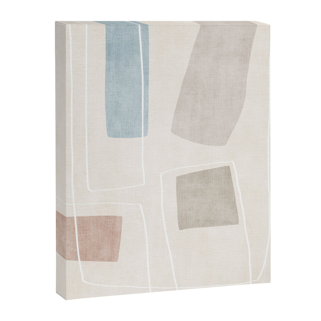 Neutral Minimalist Abstract Artwork Canvas Print Gallery Image 6