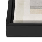 Neutral Pastel Tones Geometric Artwork Framed Canvas Print Gallery Image 3